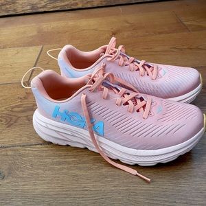 Like new womens running shoes. Hoka Rincon 3. Size 7. Wore once- wrong size